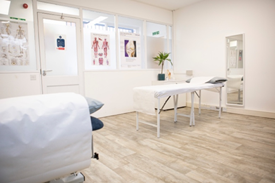 physiotherapy clinic assessment room in Chester